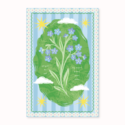 Forget Me Not Postcard