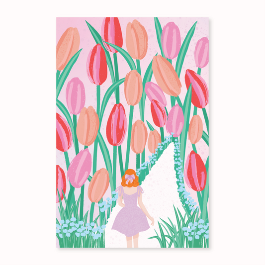 Tulips, Will Come Postcard