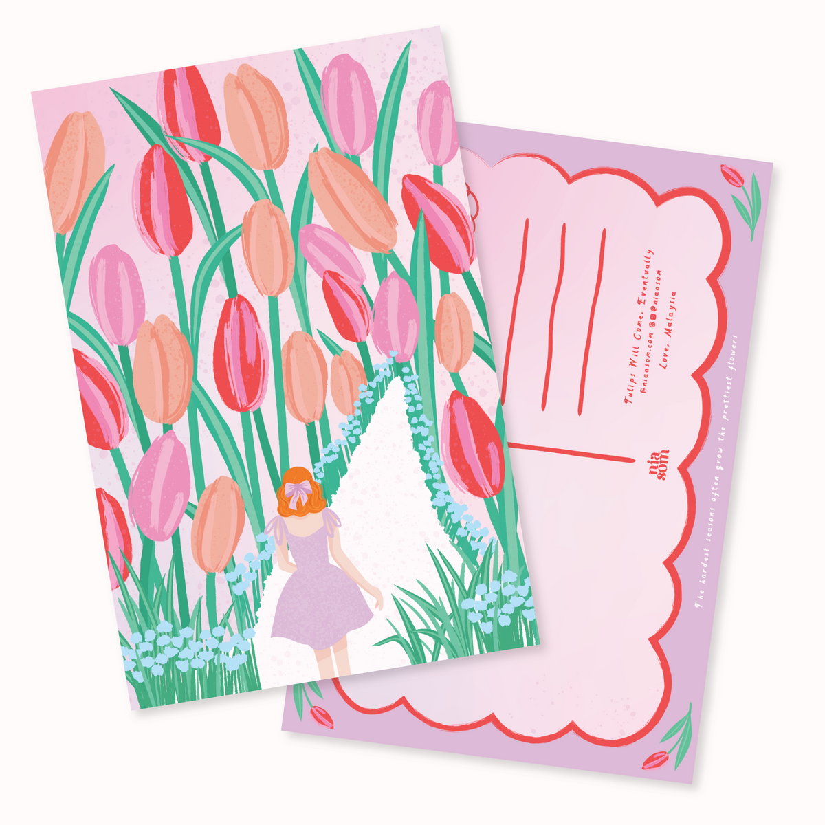 Tulips, Will Come Postcard