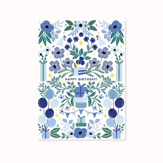 Blueberry Eyes Greeting Card
