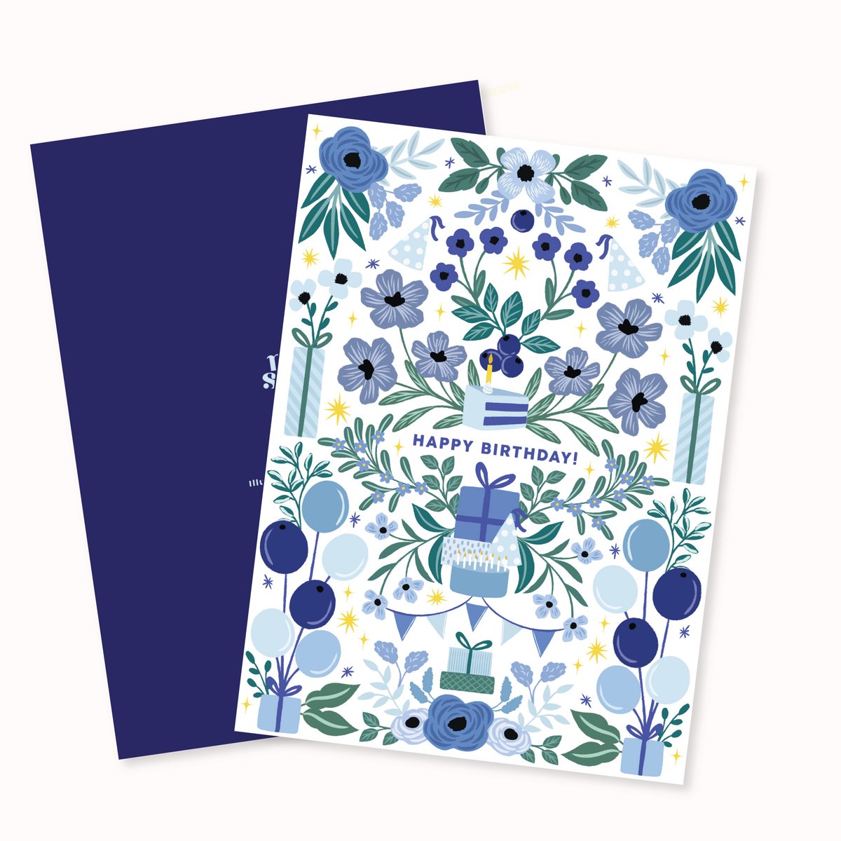 Blueberry Eyes Greeting Card