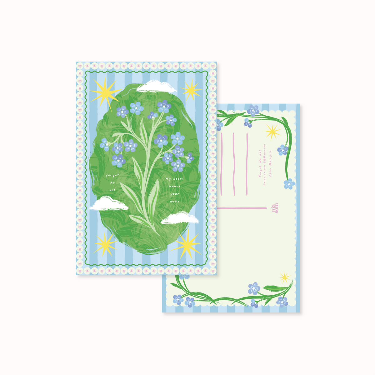 Forget Me Not Postcard