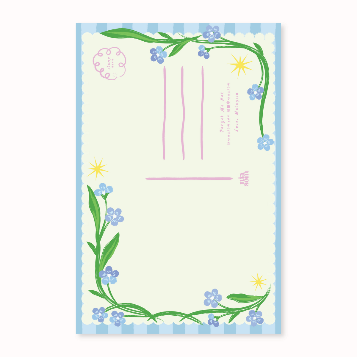Forget Me Not Postcard