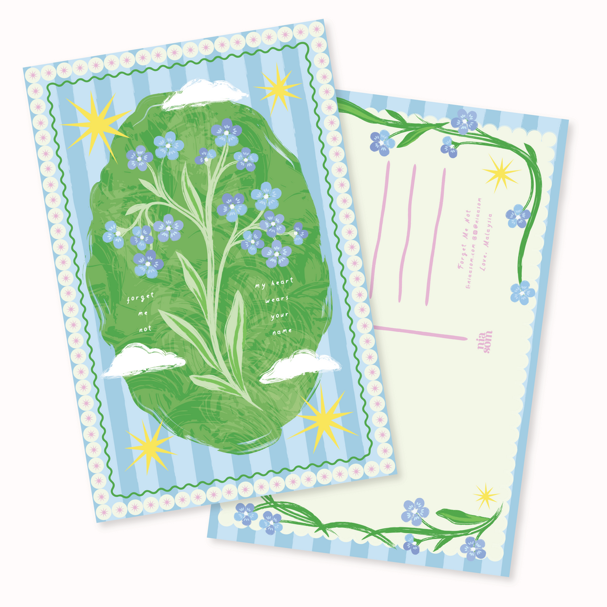 Forget Me Not Postcard