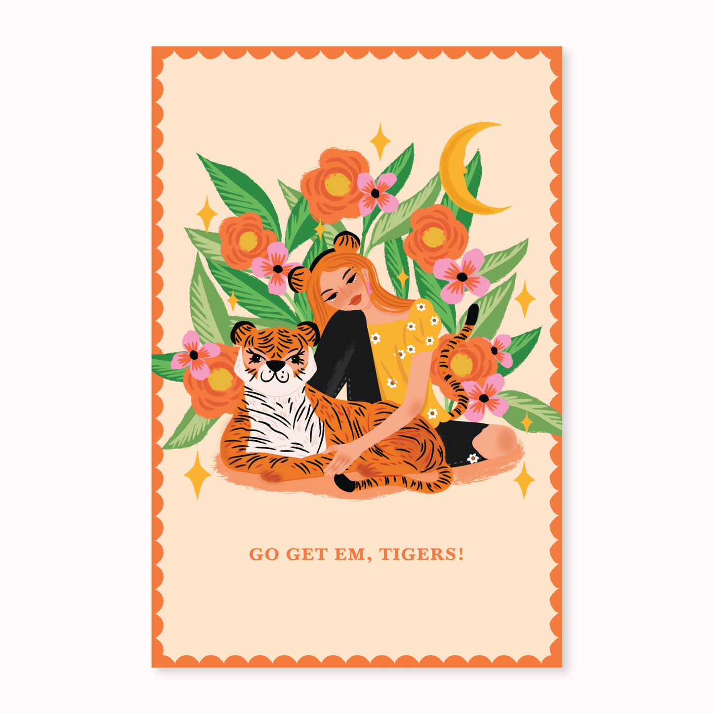Get Em Tigers! Postcard