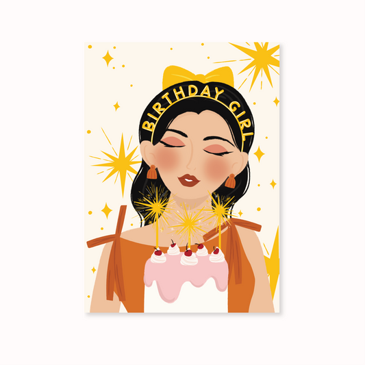Golden Birthday Greeting Card