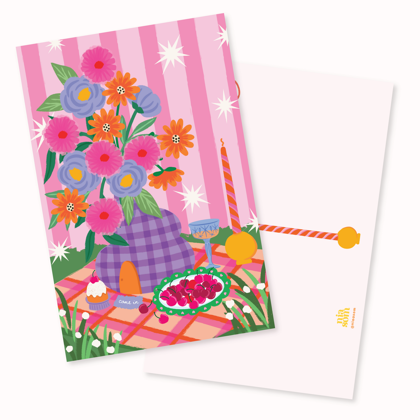 On The Table Postcard