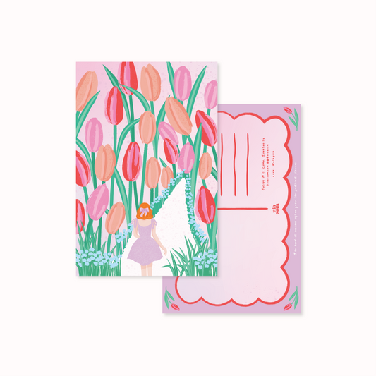 Tulips, Will Come Postcard